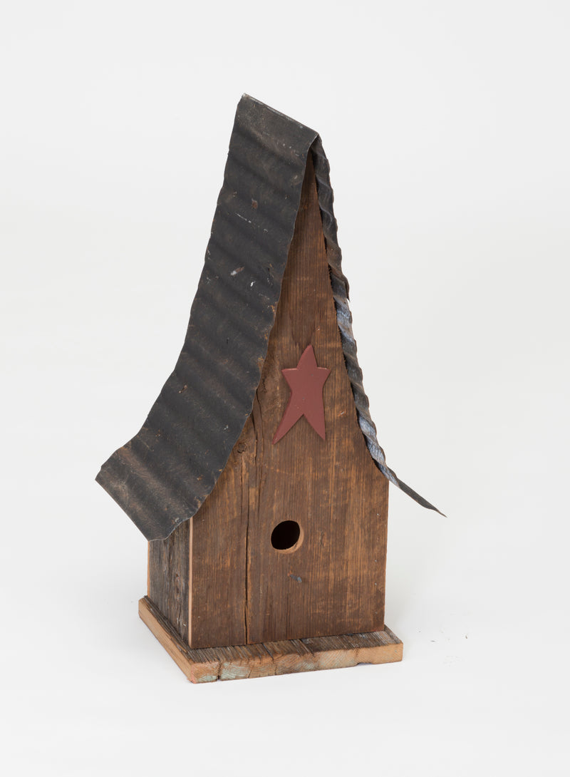 A-Frame Shanty Birdhouse-Birdhouses & Feeders-Peaceful Valley Furniture
