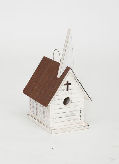 Church Birdhouse A-Birdhouses & Feeders-Peaceful Valley Furniture